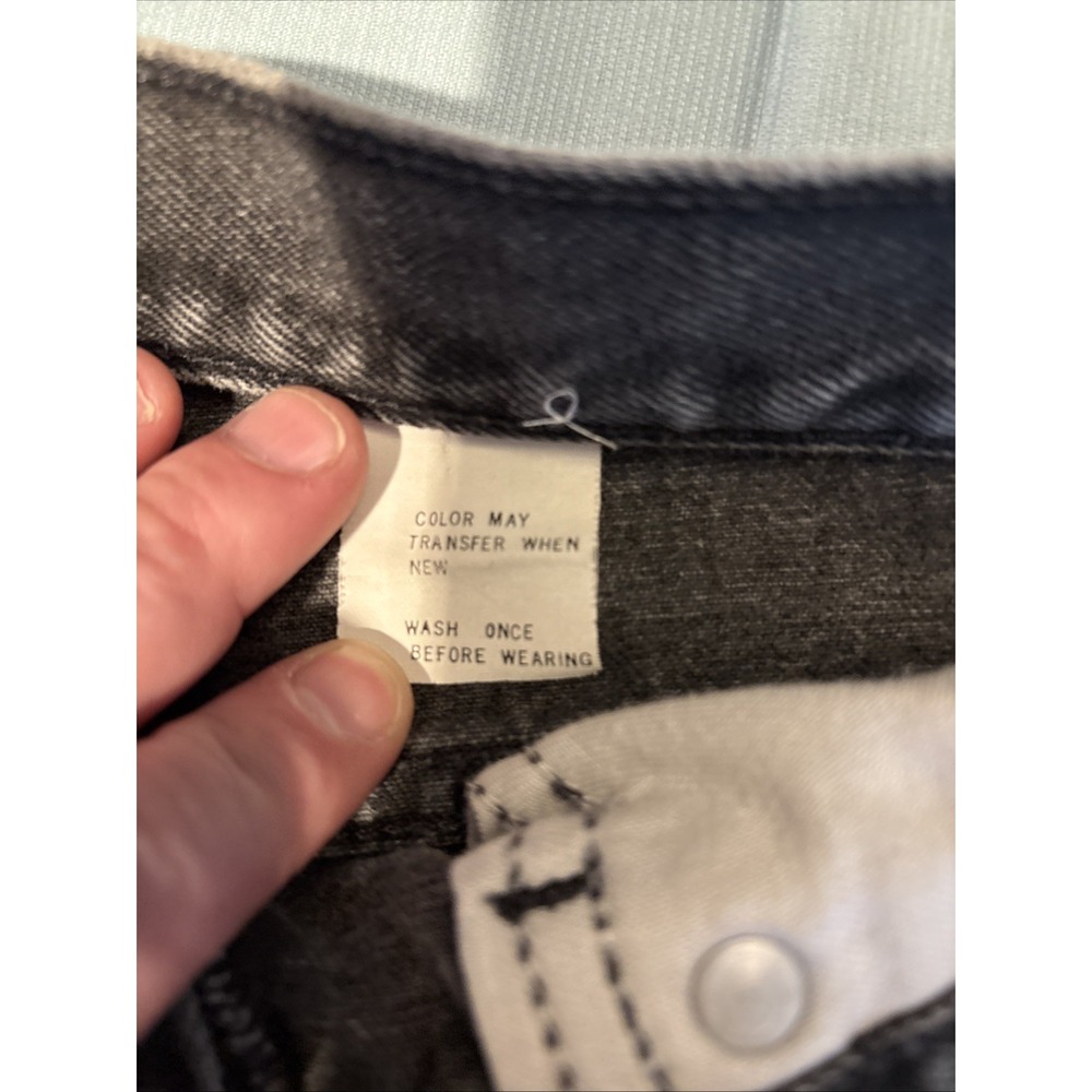 Vintage Gap Classic Fit High Waisted Jeans 12 Long Made in USA Faded Black Denim - Picture 4 of 11